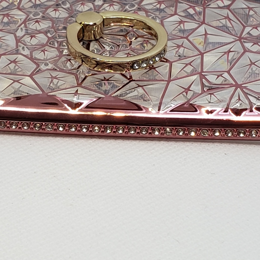 Pink Flexible Phone Case for NOTE 9 rhinestones - Picture 3 of 4